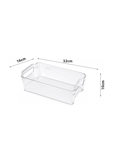 Urve Ur-3569 Şeffaf Mika Modüler Çok Amaçlı Organizer 32x16x10 Cm- 24'li Paket