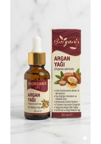 Life %100 Saf Argan Yağı Saç Bakım Serumu 20 Ml Onarıcı Besleyici