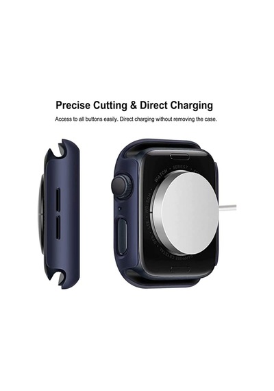 Apple Watch 49 Mm Lacivert Ekran Koruyucu Ve Kılıf Bir Arada Tam Koruma Lacivert Saat Kılıfı Çok Renkli - iOs Apple Watch 49 Mm Lacivert Ekran Koruyucu Ve Kılıf Bir Arada Tam Koruma Lacivert Saat Kılıfı Çok Renkli - iOs