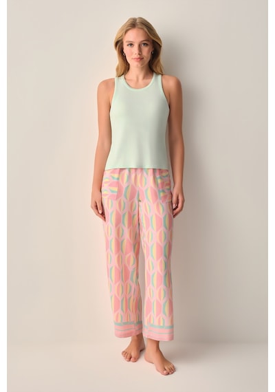 Suwen Sevara Atlet Pantolon Pijama Takımı Sh26534660a334 Pembe