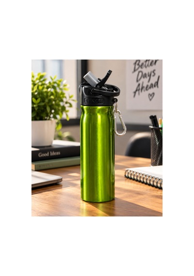 -12 500 Ml Çelik Matara Şah-2850 Yeşil