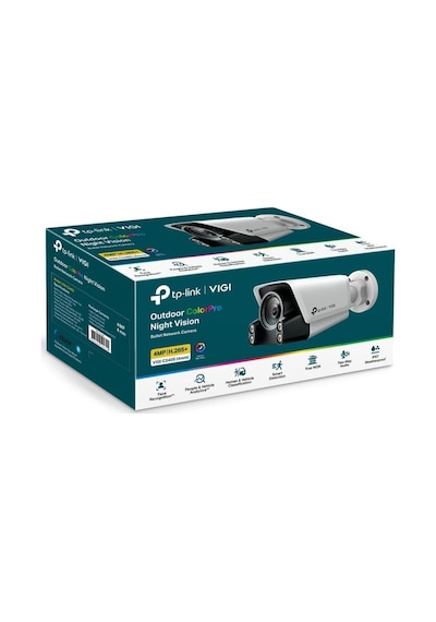 Tp-link Vıgı C340s 4mp Colorpro, F1.0, 30m Gece Görüşü, Yapay Zekâlı İnsan & Araç Algılama, Poe, Ip67 Ip Kamera