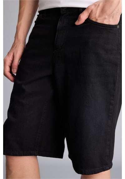 Defacto Baggy Fit Bermuda Şort G4193ax26smnm40 Siyah-nm40