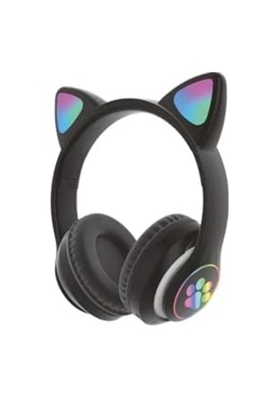 5.0 Kedi Kulak Üstü Bluetooth Kulaklık Siyah