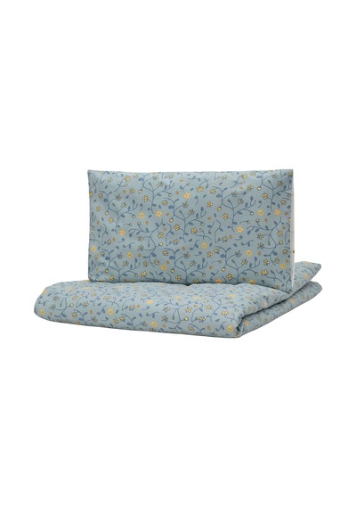 Ikea Guldvavare Tek Kişilik Nevresim Takımı 110 X 130 Cm Beyaz - Mavi
