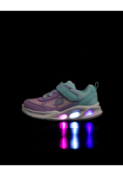 Skechers Skechers Sola Glow - Ombre Deluxe Küçük Kız Çocuk Mavi Işıklı Spor Ayakkabı 303714n Tqlv Mavi