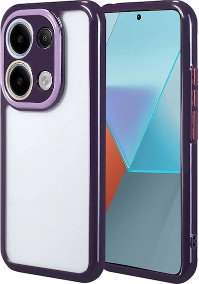 Xiaomi Poco M6 Pro 4g Kılıf Kamera Korumalı Renkli Kenar Ve Çerçeve Tasarımlı Redclick Vitamin Kapak - Derin Mor Xiaomi Poco M6 Pro 4g Kılıf Kamera Korumalı Renkli Kenar Ve Çerçeve Tasarımlı Redclick Vitamin Kapak - Derin Mor