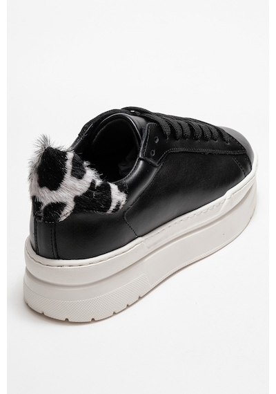 Luvishoes Luvi Shoes Anabel Siyah Cilt Hakiki Deri Kadın Günlük Spor Ayakkabı Siyah