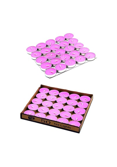 Tealight Mum Pembe 25 Adet Nocolor-d744f4a4