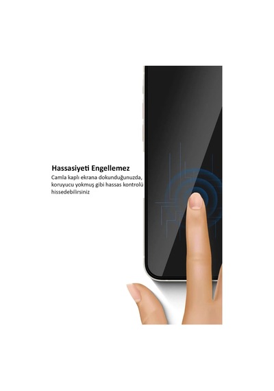 Apple Uyumlu  iPhone 15 Ekran Koruyucu Kırılmaz Cam