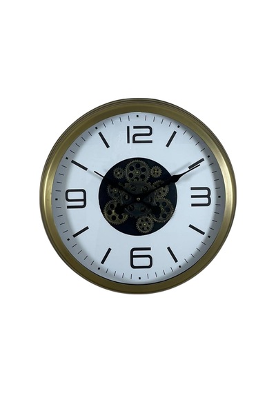 Bronze Motion 60 Cm Çarklı Duvar Saati Çok Renkli