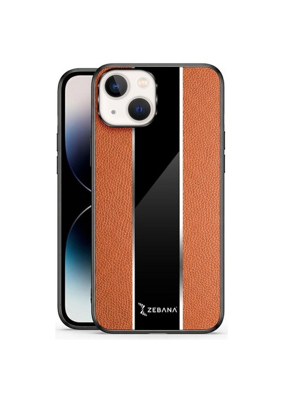 Apple İphone 13 Uyumlu Kılıf Premium Deri Kılıf Kahverengi
