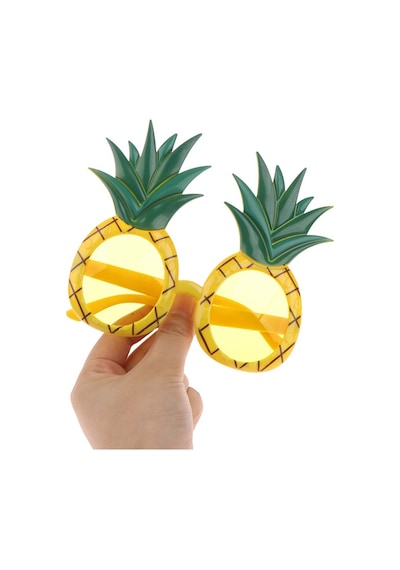 Bezos Tropikal Hawaii Ananas Şekilli Parti Gözlüğü 9.5 X 14 Cm