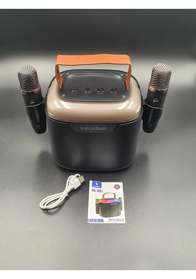 Bs-601 Bluetooth Wıreless Speaker & Karaoke Mıcrophones 13w - Siyah