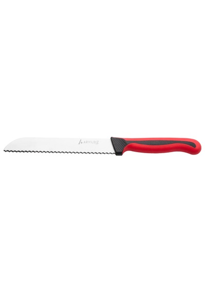 Aryıldız Plurex Dişli Ekmek Bıçağı Kırmızı 19 Cm Çok Renkli