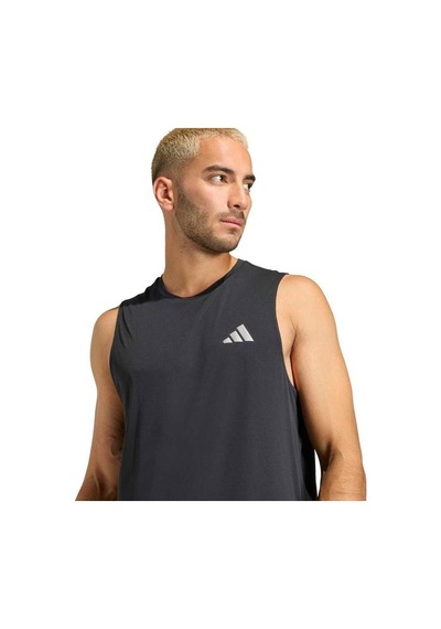 Adidas Running Essentials Erkek Siyah Yuvarlak Yaka Atlet