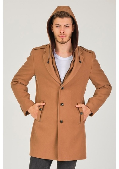 Plt8406 Dewberry Erkek Palto-Camel