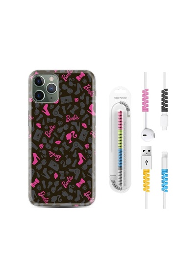 Apple Uyumlu iPhone 12 Pro Kılıf Kablo Koruyuculu Barbie And Shoes 1413