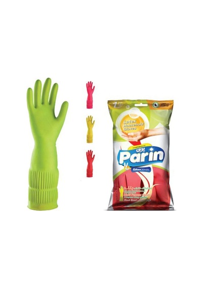 Parin Uzun Konçlu Lateks Bulaşık Ve Temizlik Eldiveni, Large, 216 Çift