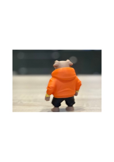 Kapüşonlu Buldog Figürü 10cm