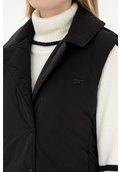 U.s. Polo Assn. Kadın Siyah Yelek Dokuma 50289554-vr046 Siyah