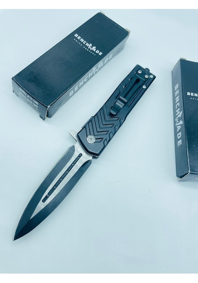 Benchmade Marka Siyah Metal Kasa Kamp Çakı //21cm-m131 Siyah