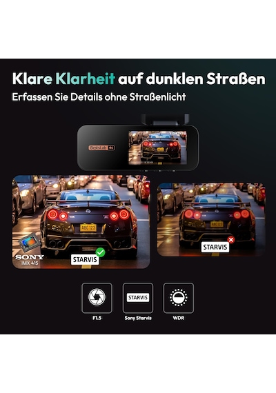 Botslab Araç Kamerası Araç Ön Arka, 4k Araç Kamerası Araç Gps'i Ve 5.8ghz Wifi, Çift Araç Kamerası 64gb Sd Kart, Adas, Süper Gece Görüşü F1.5 Ve Wdr, 170 Geniş Açı, 2,45" Ips, 7/24 Park İzleme, Döngü Kayıt Botslab Araç Kamerası Araç Ön Arka, 4k Araç Kamerası Araç Gps'i Ve 5.8ghz Wifi, Çift Araç Kamerası 64gb Sd Kart, Adas, Süper Gece Görüşü F1.5 Ve Wdr, 170 Geniş Açı, 2,45" Ips, 7/24 Park İzleme, Döngü Kayıt