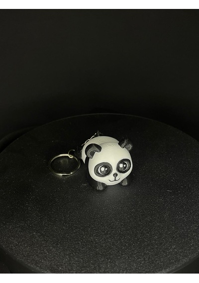 Sevimli Panda Anahtarlık 3 Adet Çok Renkli