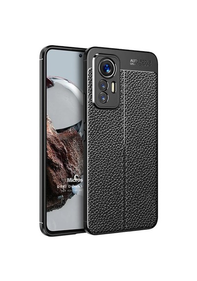 Microsonic Xiaomi Mi 12 Lite Kılıf Deri Dokulu Silikon