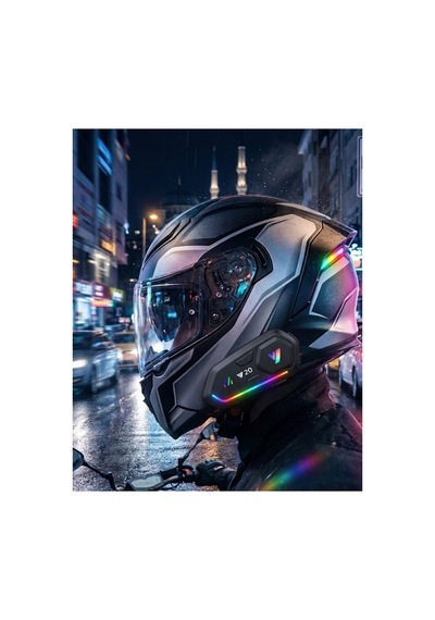 Şarjlı Motosiklet Kask Intercom 5.3 Teknolojisi