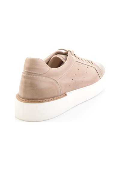 Vizon Hakiki Deri Erkek Sneaker E01593003603 Vizon