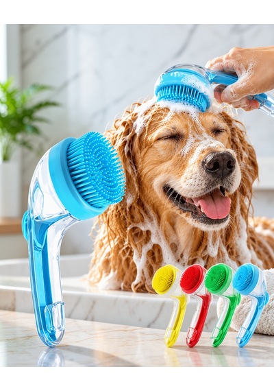 Şampuan Hazneli Pet Banyo Fırçası 1.5l Petshopyıkama-5 Diğer