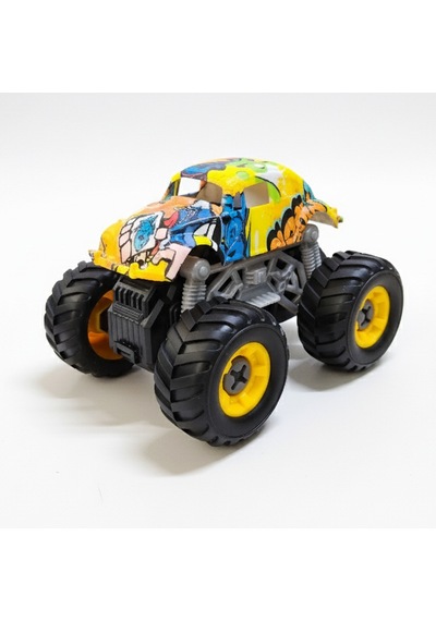 Monster Truck Sök Tak Grafitti Sürtmeli Master Araba Sarı Sarı