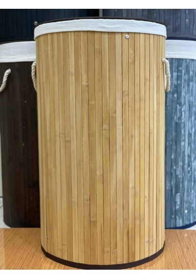Sever Bambu Çamaşır Sepeti Yuvarlak 33125 Naturel Diğer