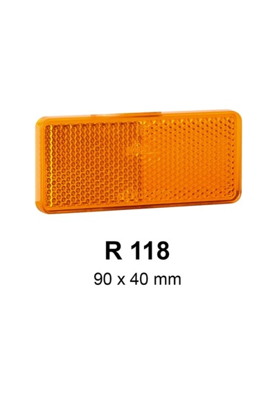 Jokon R 118 Sarı Karavan Reflektörü 90x40 Mm Yapışkanlı Jk31.0005.511