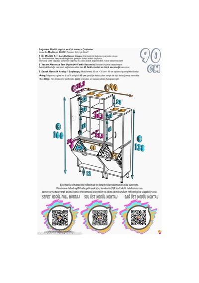 Beliz 90 Sepetli 2 Kapaklı Banyo Dolabı Oyuncak Kiler/mutfak Dolabı 55+35 X160x32,5 Cm Beyaz Beliz 90 Sepetli 2 Kapaklı Banyo Dolabı Oyuncak Kiler/mutfak Dolabı 55+35 X160x32,5 Cm Beyaz