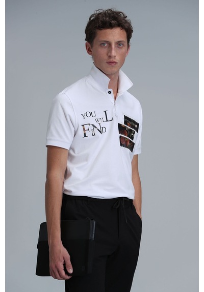 Lufian Erkek Mandy Smart Polo T-shirt 111040178 Beyaz