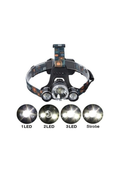 Ka-ma Star 5w 3x T6 Cree Led 1200 Lumens Profosyonel Şarjlı Kafa Feneri Diğer