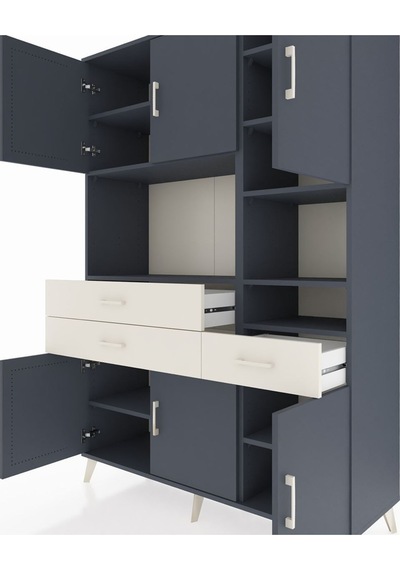 Hyperion Dolap 10 Raflı 3 Çekmeceli 6 Kapaklı 132x44x195 Antrasit-antrasit/aytaşı Antrasıt/aytası - Antrasıt Hyperion Dolap 10 Raflı 3 Çekmeceli 6 Kapaklı 132x44x195 Antrasit-antrasit/aytaşı Antrasıt/aytası - Antrasıt