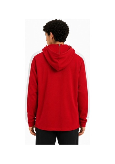 Puma Essential Full Zip Hoodie Erkek Kırmızı Sweatshirt 60546502 Siyah