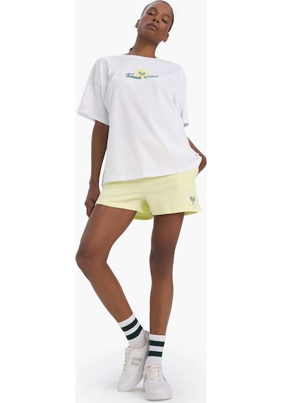 DeFactoFit Standart Fit Sporcu Kısa Paça Şort E3600AX25SMYL75