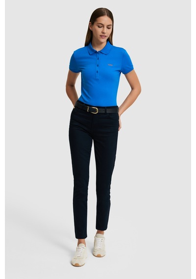 U.s. Polo Assn. Kadın Kobalt Tişört Basic 50323461-vr077