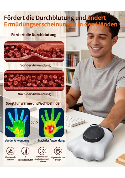 Decohome El Tipi Masaj Cihazı, Isı Ve Hava Sıkıştırmalı, Kablosuz Decohome El Tipi Masaj Cihazı, Isı Ve Hava Sıkıştırmalı, Kablosuz