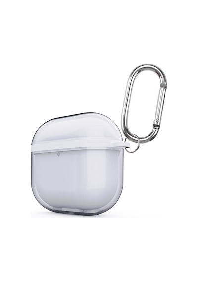 Apple Uyumlu AirPods 4. Nesil Kılıf Çift Katman Askı Aparatlı Kulaklık Case 42 Beyaz