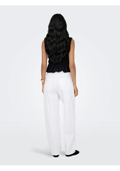 Only Onlgianna Mw Straight Kadın Denim Pantolon 15363227 Beyaz