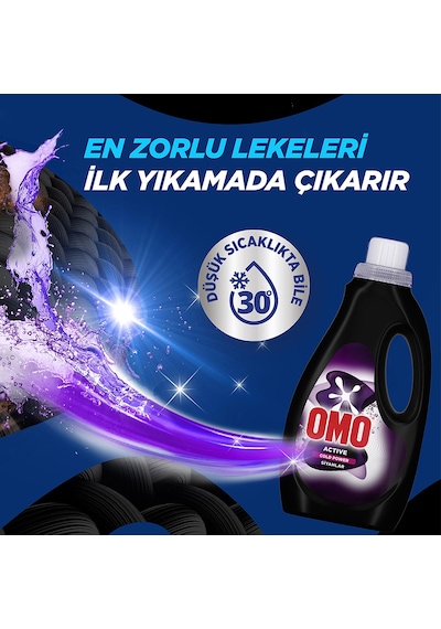 Omo Active Fresh Cold Power Renkliler 1500 Ml Siyahlar 1500 Ml Diğer