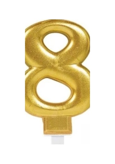 8 Rakam Mum Gold Renk Evimdeyokyok Altın