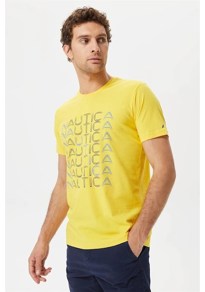 Nautica Erkek T Shirt V35528t 70e Sarı Sari Sarı