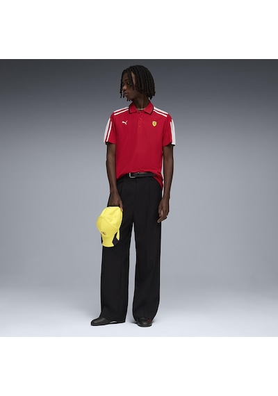 Puma Ferrari Mt7 Erkek Kırmızı Günlük Stil Polo Yaka T-shirt 63583102 Kırmızı