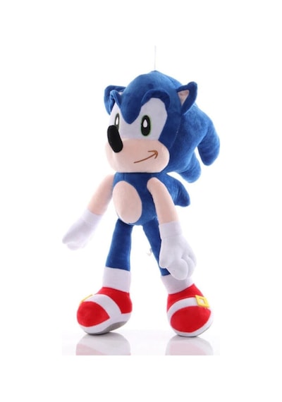 Mavi Sonic Boom Arkadaşları Büyük Boy Kirpi Sonic Figür Peluş Oyuncak Es66088
